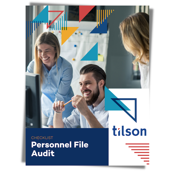 Checklist Personnel File Audit Tilson